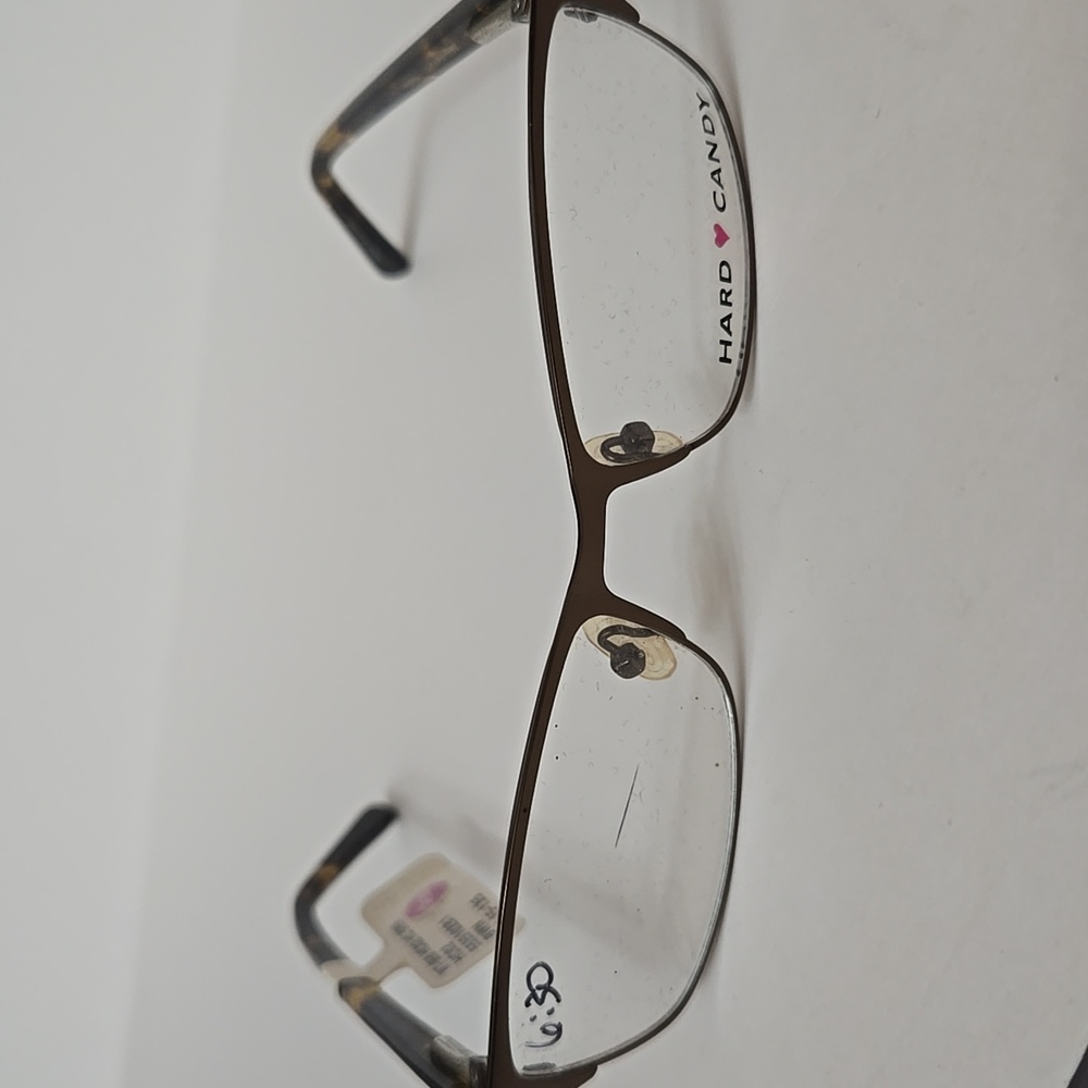 Hard Candy HC02 Brown Tort Temples Authentic Frames Eyeglasses 52-15